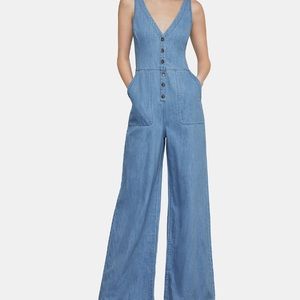 BCBGMaxazria Sleeveless Button Front Jumpsuit NWT